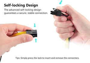 Dual <span class=keywords><strong>8</strong></span> pin 6 + 2pin PCIe Video Card điện mở rộng máy tính cáp điện cho GPU/VGA PCIe <span class=keywords><strong>8</strong></span> pin nữ kép trong kho - Product Image 6