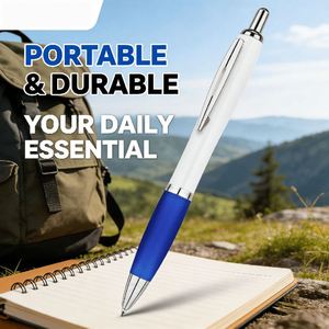 23 Stylos à bille en plastique de haute qualité avec grip en caoutchouc souple, personnalisables avec logo imprimé pour le bureau et l'école - Product Image 4