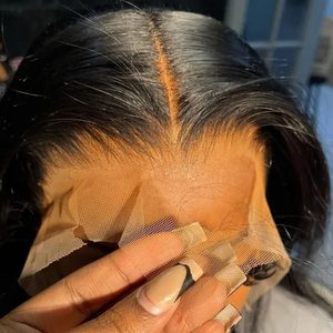 Parrucca in <span class=keywords><strong>Capelli</strong></span> Umani Vergini Grezzi Cambogiani con Pizzo Svizzero Trasparente HD, 10-40 Pollici, Naturale, per Donne - Product Image 1