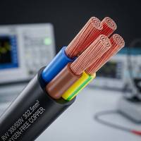 Kabel Daya Fleksibel Premium RVV H05VV-F 2/3/4/5 Core 0.5-6.0mm² untuk Proyek Global