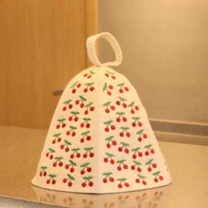 Juego de Sauna, Gorro de Fieltro de Lana Gris, Cojín de 54-56 cm, Bordado a Máquina, Cuatro Estaciones, Baño de Vapor Ruso, Accesorios para Baño - Product Image 6