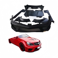 Kit carrosserie large en fibre de carbone sèche pour Mercedes-Benz Classe C W204 (2010-2014) - Amélioration de l'ensemble pare-chocs
