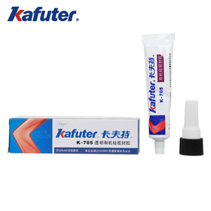 Selante Transparente de Silicone à Prova d'Água Kafuter K-705-45g Resistente à Umidade e Antissísmico Barato - Product Image 3