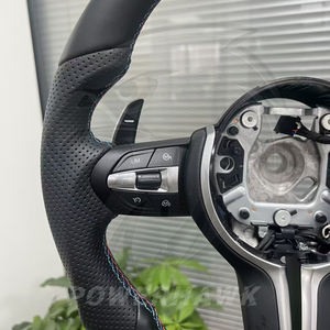 Volante de Cuero Personalizado <span class=keywords><strong>M</strong></span> de Venta Directa de Fábrica para BMW M2 M3 M4 M5 F10 F50 F30 F32 F80 F82 F90 E90 E92 E60 E63 G20 G30 Serie F - Product Image 2