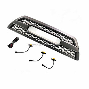 Calandre avant avec feux LED ambre pour Toyota 4Runner 2006-2009, calandre de pare-chocs en maille nid d'abeille, accessoires de modification extérieure - Product Image 4