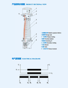 変圧器110kV単相オイル浸漬型電流変圧器カテゴリーMV & HV変圧器 - Product Image 5
