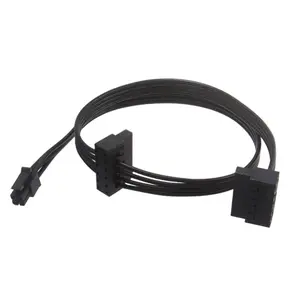 Computer PC Case Motherboard ATX Mini 4 pin to Dual 15 Pin SATA Hard Drive HDD Power Supply Adapter Cable for Lenovo