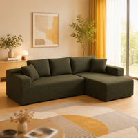 Canapé compressé emballé sous vide pour salon, appartement compact, style moderne et minimaliste, ensemble de canapés en tissu, canapé combiné