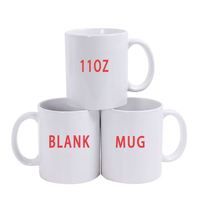 Meilleure vente 11oz Sublimation impression vierge tasse en céramique tasse écologique en porcelaine de qualité alimentaire cadeau tasse à café à sublimer