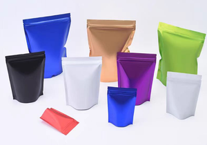 Đầy màu sắc đứng lên túi dây kéo bao bì nhựa Mylar Túi Logo tùy chỉnh cho thiết kế in lưu trữ thực phẩm - Product Image 3