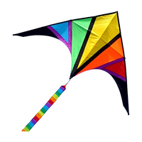 Cerf-volant de compétence de débutant, triangle facile à voler, cerf-volant de cascade à double ligne, logo personnalisé, cerf-volant d'aigle pour enfants