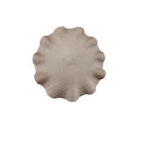 Napperon de haute qualité, design de mode, style zen asiatique, non toxique, diamètre 38 cm, à volants dorés, thème de Noël, en plastique, vente en gros