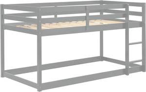 <span class=keywords><strong>Lit</strong></span> superposé moderne en pin massif à <span class=keywords><strong>hauteur</strong></span> réglable pour enfants, adolescents, garçons et filles, gris - Product Image 4