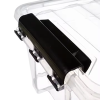 Vente en gros Boîtes de déménagement pliables pour le stockage de vêtements Boîtes de rangement empilables pliables en plastique transparent