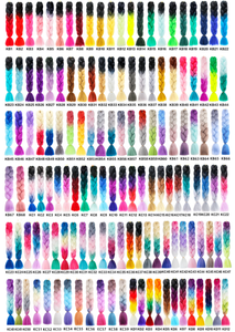 <span class=keywords><strong>Trecce</strong></span> Senegalesi Ombre di Alta Qualità, Capelli per Intrecciare a Uncinetto, <span class=keywords><strong>2</strong></span> Fili, Colore Personalizzabile per Tutte le Occasioni - Product Image 4