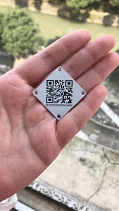 Plaques de porte en métal gravées au laser, plaques de porte en aluminium et en acier inoxydable avec logo / <span class=keywords><strong>code</strong></span> QR / <span class=keywords><strong>code</strong></span>-barres - Product Image 3