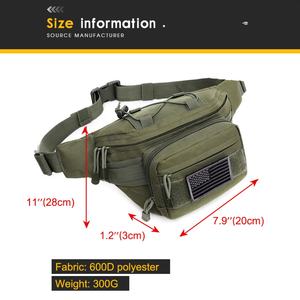 Sac banane tactique, sac de taille, sac de hanche, sac EDC avec sangle réglable pour le camping, la randonnée, la chasse - Product Image 5