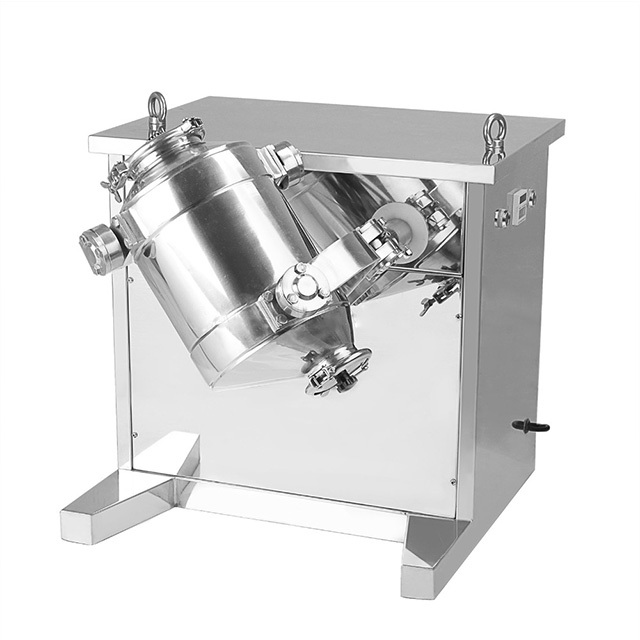 2022 New Used for Granule, Powder and Liquid 3d Rotating Drum Powder Mixer Tumbler Mixer 3d-ribbor Mixer