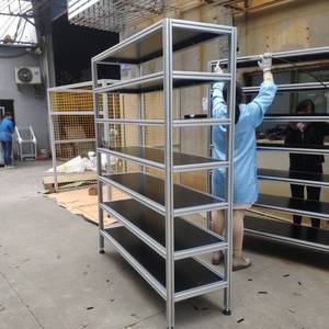 Aluminum Alloy Tool Cart Rectangle Standing Type Easy Cleaning Industrial Storage Cart Hand Tool Cart Office Organizer - Product Image 2