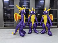 Jouet gonflable personnalisé Spyro le Dragon, personnage géant gonflable en PVC Spyro le Dragon pour la décoration d'événements et de fêtes