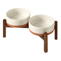 Pot en céramique pour chien et gamelle écologique anti-choc pour animaux de compagnie, gamelle pour chien, accessoires pour chats et chiens avec support