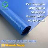 Lona de PVC 100% Poliéster de Alta Resistencia 1000D 20X20 650Gsm, Lonas Impermeables para Camiones