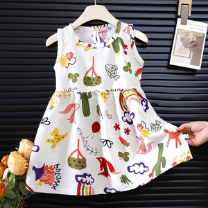 Vestito per Bambine con Stampa Cartoon, Stile Dolce e Versatile, Nuova Collezione Estate 2025 - Product Image 1