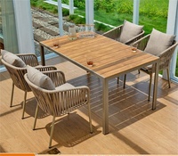 Canapé en osier modulaire 7 pièces jardin arrière-cour extérieur Patio meubles ensemble de salle à manger