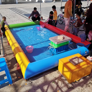 สระว่ายน้ำเป่าลม PVC อเนกประสงค์จากโรงงานโดยตรง สวนน้ำกลางแจ้ง บ่อตกปลาสำหรับเด็ก - Product Image 1