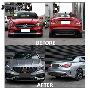 Pièces automobiles de haute qualité, pare-chocs, jupes latérales, kit carrosserie, compatibles avec Mercedes-Benz CLA W117 2013-2019, mise à niveau <span class=keywords><strong>AMG45</strong></span>. - Product Image 4