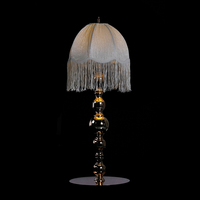 Lampe à franges vintage rechargeable à LED, support floral pour centre de table de mariage, idéal pour la décoration d'événements et de fêtes - Grande Vente
