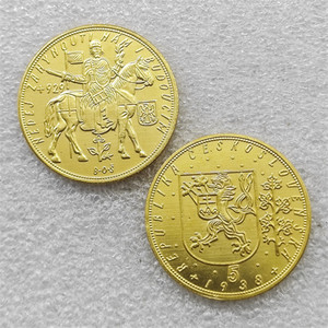 10 Ducats de Tchécoslovaquie 1933, 5 Ducats de Tchécoslovaquie 1931-1951, pièces commémoratives de style antique, cadeaux, décoration intérieure - Product Image 5