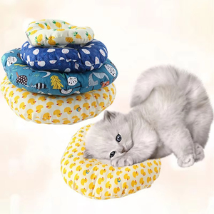 Shengchaoyi Pet Cartoon Elegante Nylon Perro Donut Recuperación Collar Anti-Lamer Morder Rascado Cono Vergüenza Isabelina Almohada - Product Image 6
