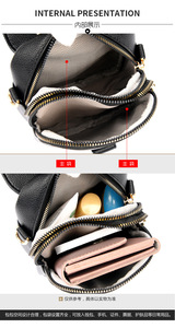 Sac à bandoulière multifonctionnel grande capacité pour monnaie et téléphone portable avec prise casque, petit sac de plage en cuir PU de luxe - Product Image 6