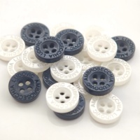 Boutons perlés à 4 trous en résine plastique de haute qualité, personnalisables, certifiés Oeko-Tex, avec logo gravé au laser et gaufré, vente en gros