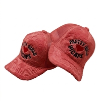 Casquette de baseball en suède et peluche 2026 'Pretty Girls Caps' avec logo cœur brodé personnalisé, dos en maille respirante, style sport tendance, faible MOQ