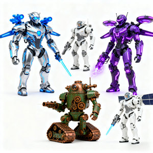 Custom Assembly Mecha Toy Sci-Fi Fantasy Plastic <b>Model</b> <b>Building</b> Kit For 7-12 Years Unisex - Product Image 1