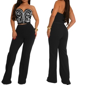 ชุดเซ็ต 2 ชิ้นแฟชั่นลำลองสำหรับผู้หญิง ทรงเข้ารูป สีพื้น พร้อมกางเกงขาสั้นทรงกระบอก - Product Image 4