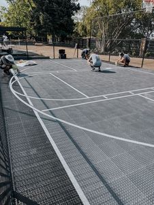 Carreaux de basket-ball en plastique souple pour extérieur, pickleball, volley-ball, padel, tennis, badminton, carrelage pour extérieur - Product Image 3
