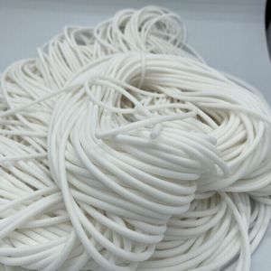 Tira de sellado de goma de silicona redonda elástica resistente al calor, varios tamaños, 1mm, 2mm, 3mm, 4mm de grosor, cordón de goma de silicona - Product Image 3