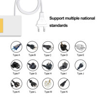 Fuente de Alimentación de 12V 1A 12W con Control de Intensidad CCT de un Botón, Transformador con Controlador LED y Interruptor Táctil para Espejo de Baño