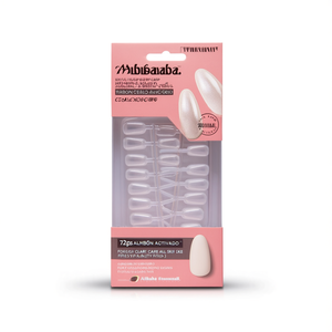 72 piezas de uñas postizas transparentes en forma de almendra para el cuidado diario de la piel, para todo tipo de piel, fórmula K Beauty - Product Image 2