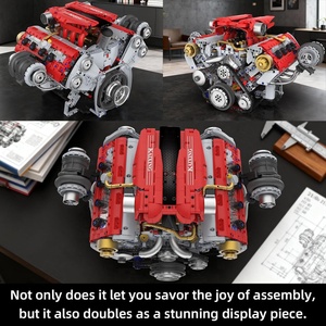 Bloques de Construcción de Motor de 3201 Piezas, Juguete de Modelo para Experimentos Físicos, Control por Aplicación, Pulverización y Luz LED, Kit de Construcción de Ladrillos de Motor - Product Image 6