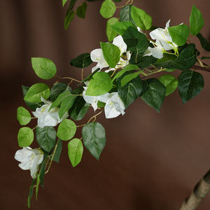 Bonsaï artificiel de <span class=keywords><strong>bougainvillier</strong></span> <span class=keywords><strong>en</strong></span> soie, presque naturel, <span class=keywords><strong>blanc</strong></span>, 60 cm, durable, haute simulation, <span class=keywords><strong>pot</strong></span> <span class=keywords><strong>en</strong></span> plastique moderne - Product Image 2