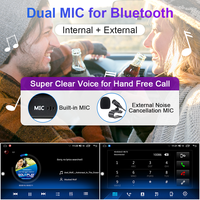 Autoradio sans fil CarPlay Android avec GPS, lecteur multimédia, écran partagé, DSP, support tableau de bord portable, garantie 1 an