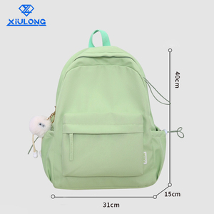 Mochila casual minimalista para mujer, OEM ODM, al por mayor, suave, ligera, estética, en colores pastel, resistente al agua, para uso diario urbano. - Product Image 4