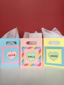 Mini Portapañuelos para el Día de San Valentín, Bolsas de Papel con <span class=keywords><strong>Frases</strong></span> Dulces y Corazón, Bolsas de Regalo Románticas para el Día de San Valentín - Product Image 1