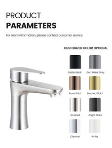 Robinet de lavabo en acier inoxydable SANIVITAL pour hôtel et appartement, robinet mélangeur moderne eau chaude et froide, robinet de lavabo chromé à montage sur plan - Product Image 3