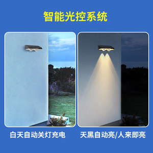 Lámpara de Pared Exterior con Energía Solar, LED RGB con Cambio de Color, Iluminación para Jardín y Patio, Resistente al Agua, 2 Años de Garantía - Product Image 5