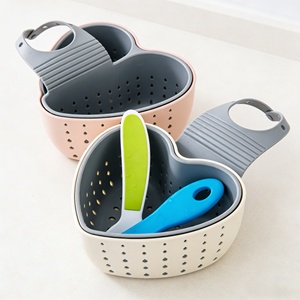 Promotion : Égouttoir de cuisine réglable à double couche pour évier, panier suspendu pour éponge et passoire - Product Image 5